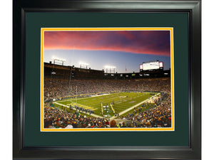 Framed Lambeau Field Green Bay Packers 11"x14" Football Photo Professionally Matted