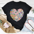 Patch Work Floral Heart Tee