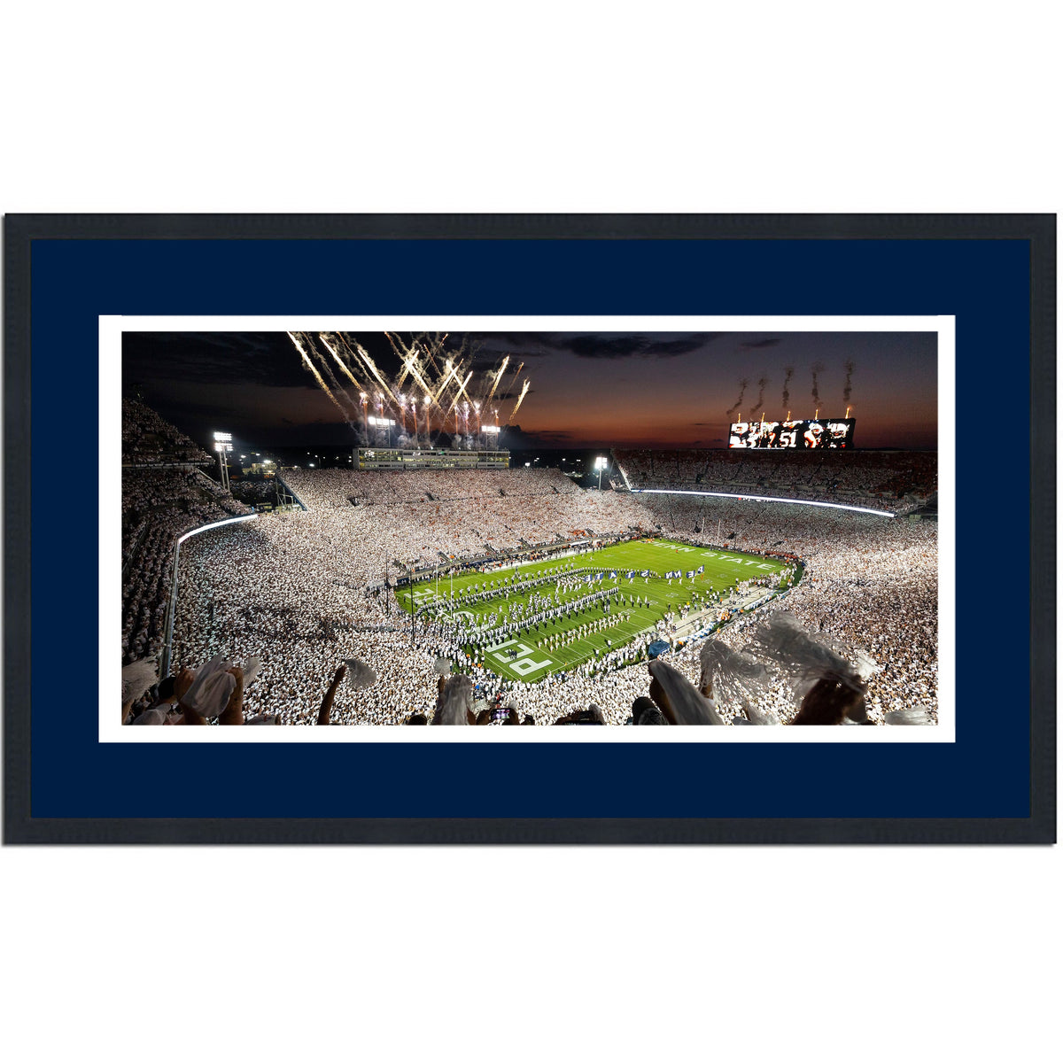 Framed Beaver Stadium (Happy Valley) Penn State 16x24 NCAA Football Photo Professionally Matted