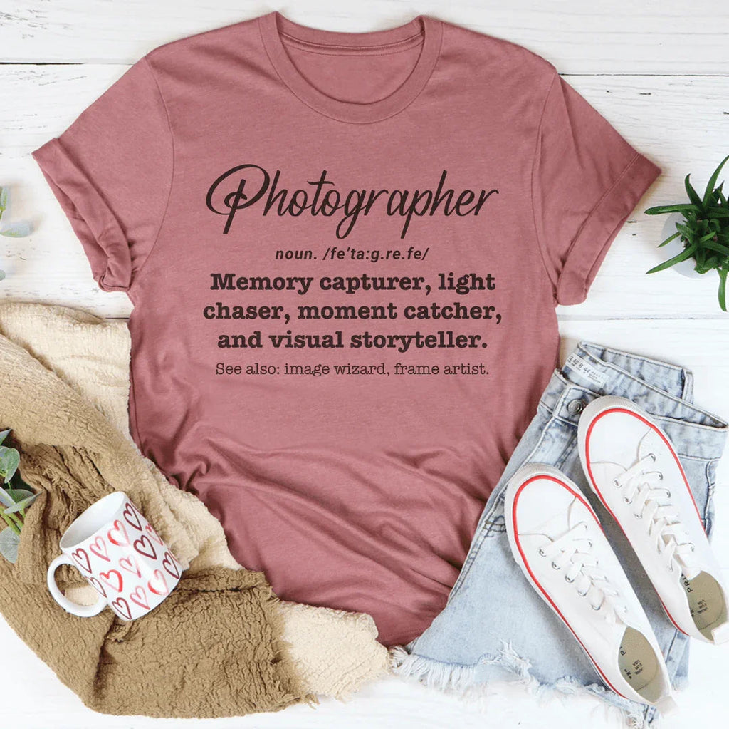 Photographer Memory Capturer Tee