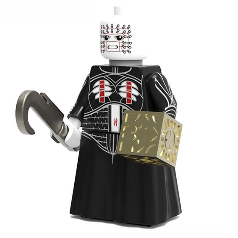 Pinhead Cenobite from Hellraiser Lego Minifigures Custom Horror Toys