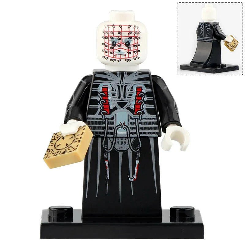 Pinhead from Hellraiser Lego Minifigures Custom Horror Toys