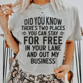 Places You Can Stay For Free Tee
