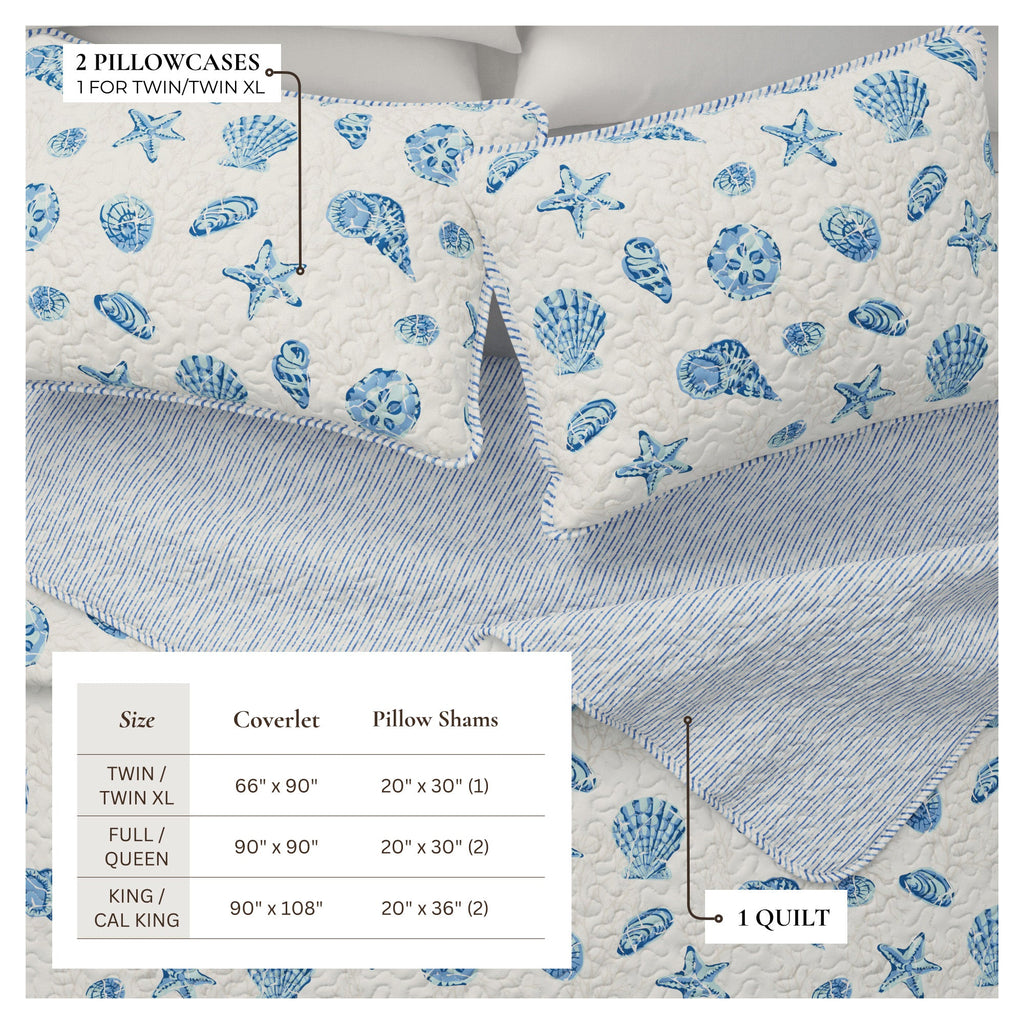 Coastal Quilt Set Bali Collection