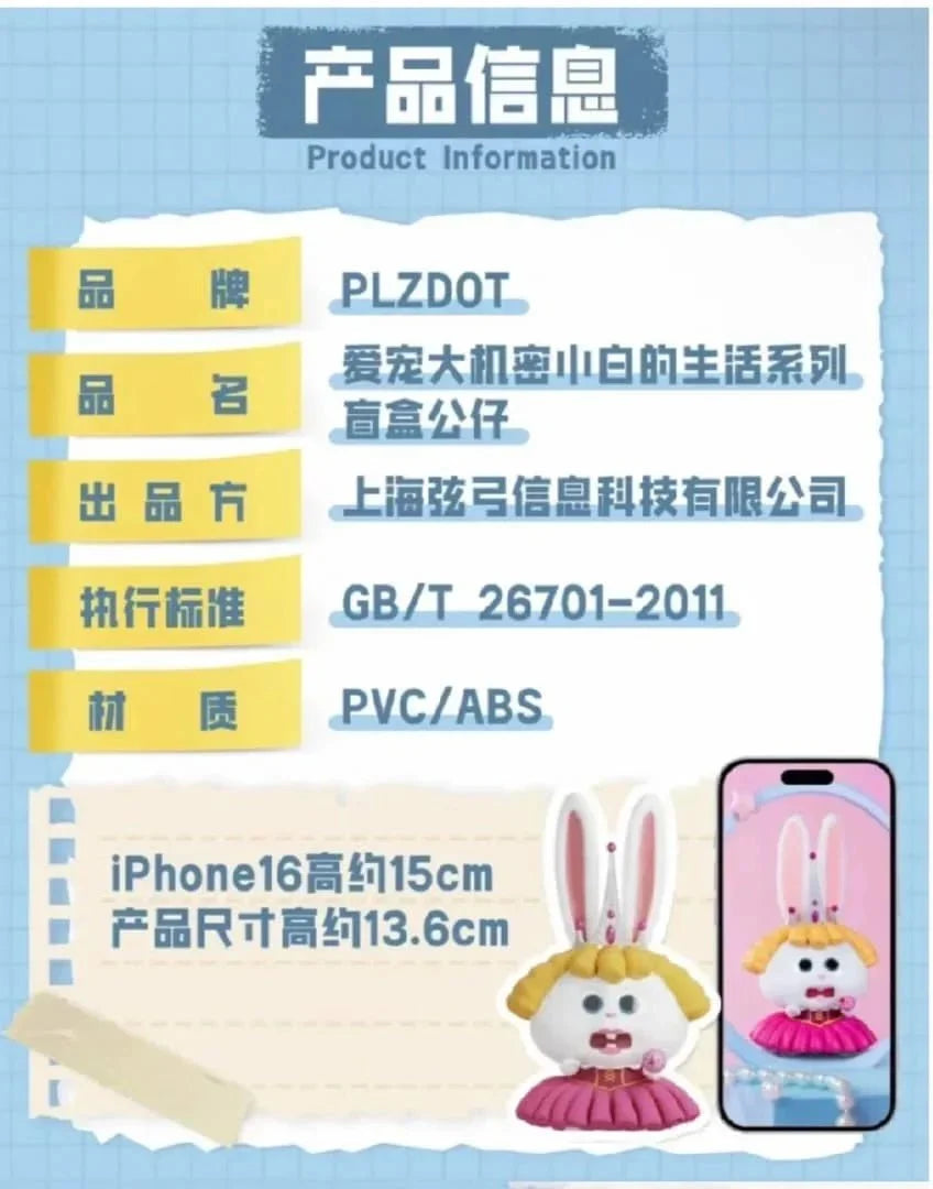 PLZDOT The Secret Life of Pets Snowball's Life Series Blind Box Figure