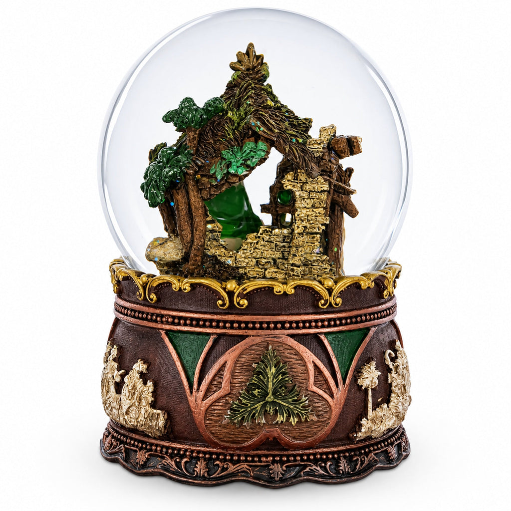 Nativity Serenity Water Snow Globe with "Silent Night" Music Box