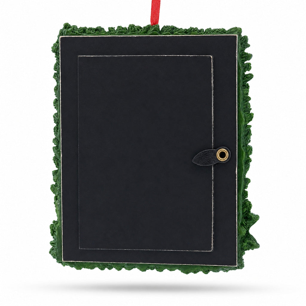 Pinecone Adorned Picture Frame Ornament: 4.5 x 3.5 Inches