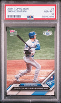 Graded 2024 Topps Now Shohei Ohtani #1 Collects 1st Hit & RBI in 2 Hit Dodgers Debut Baseball Card PSA 10 Gem Mint