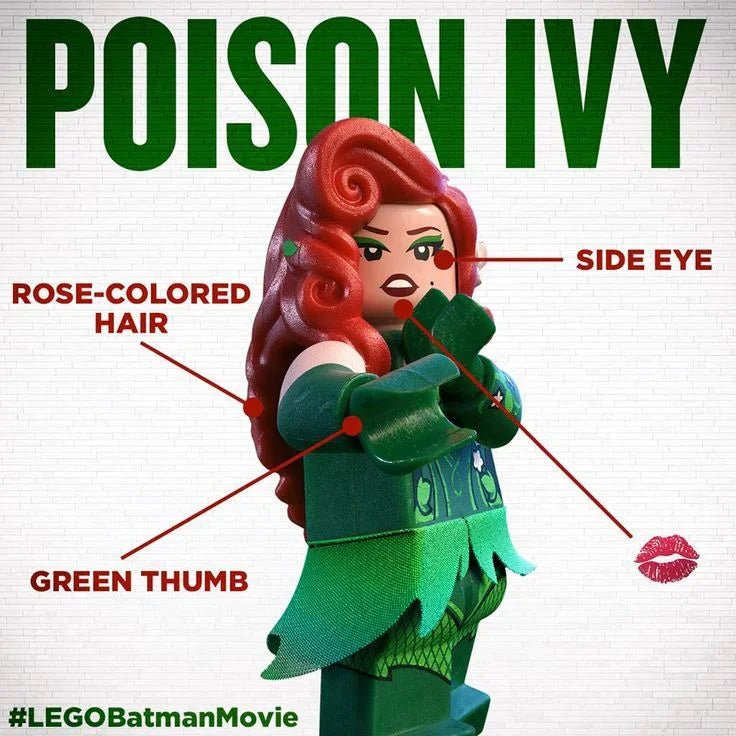 Poison Ivy from Batman Minifigure Toy