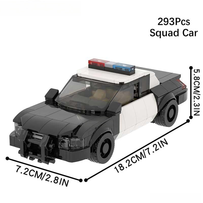 Police Squad Car 293 piece Minifigure Toy