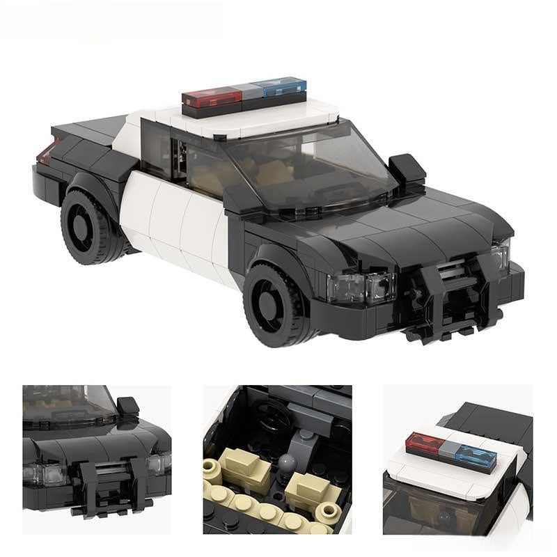Police Squad Car 293 piece Minifigure Toy