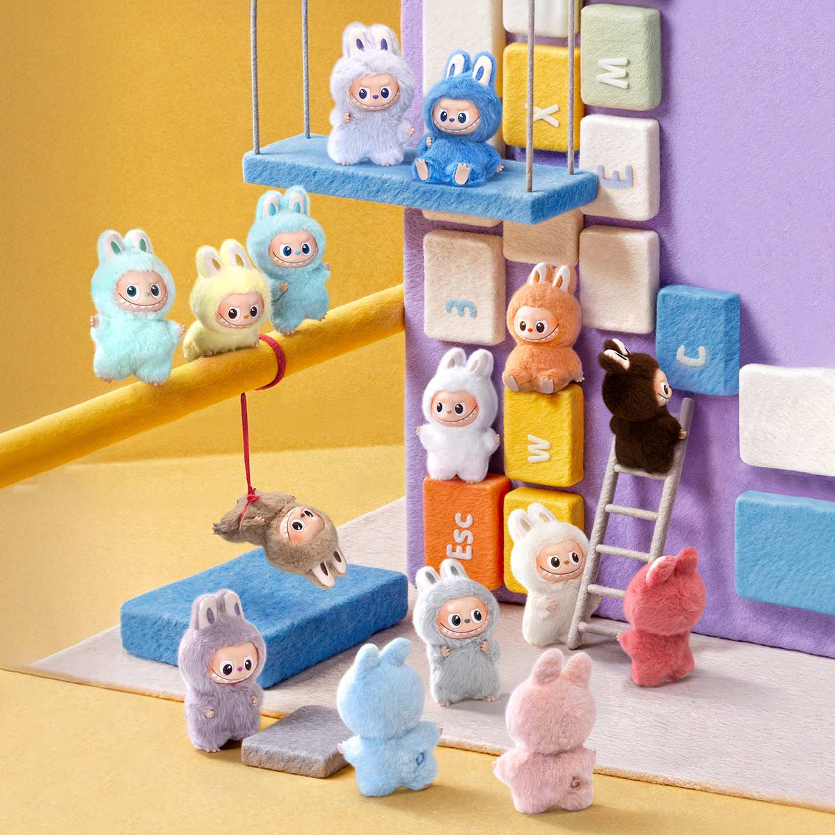 [Pop Mart] Official THE MONSTERS Pin for Love Series-Vinyl Plush Pendant Blind Box (A-M)