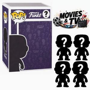 Set of 4 Surprise Mystery Movies & TV Funko Pop! Randomly Selected