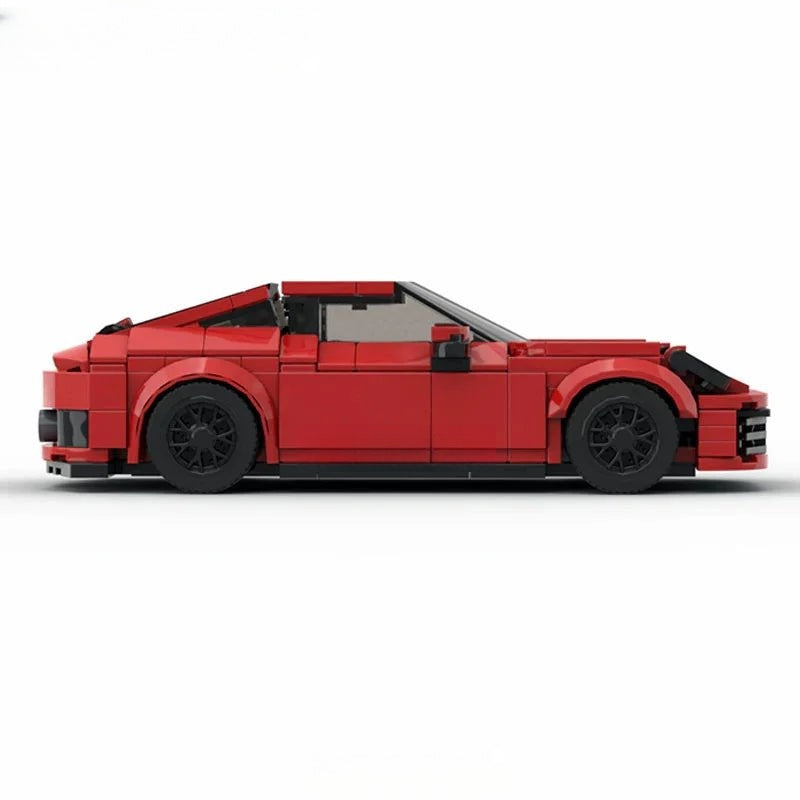 Porsche 911 red sports car Lego Custom Minifigures Building Block Toys