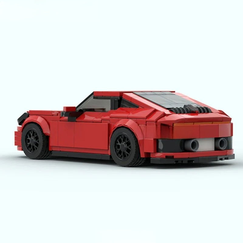 Porsche 911 red sports car Lego Custom Minifigures Building Block Toys