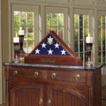 Large Flag Display case for 5 x 9.5 Flag - Burial Flag.