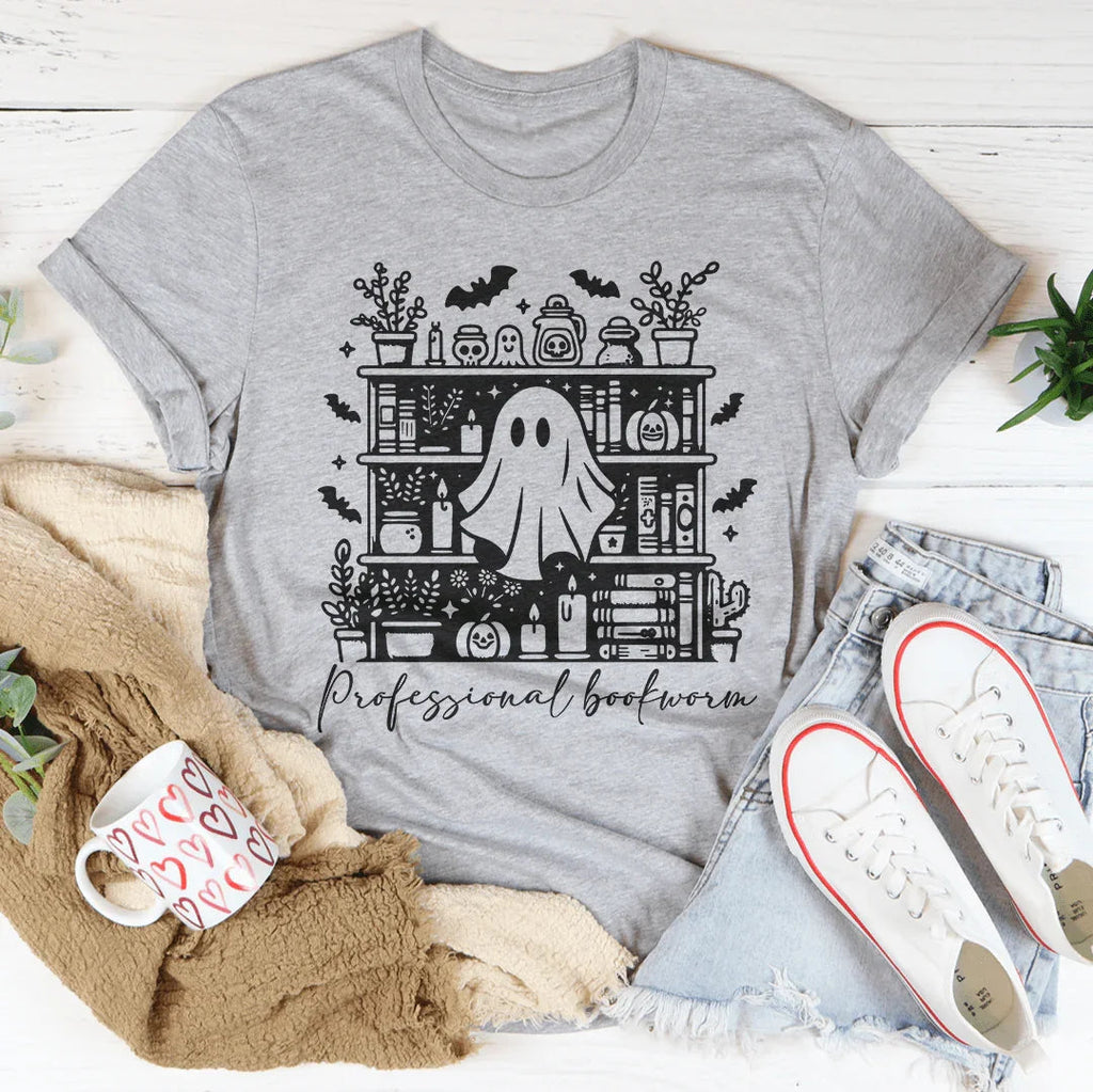 Sarcastic Career Title Shirt – "Professional Bookworm" Graphic Tee