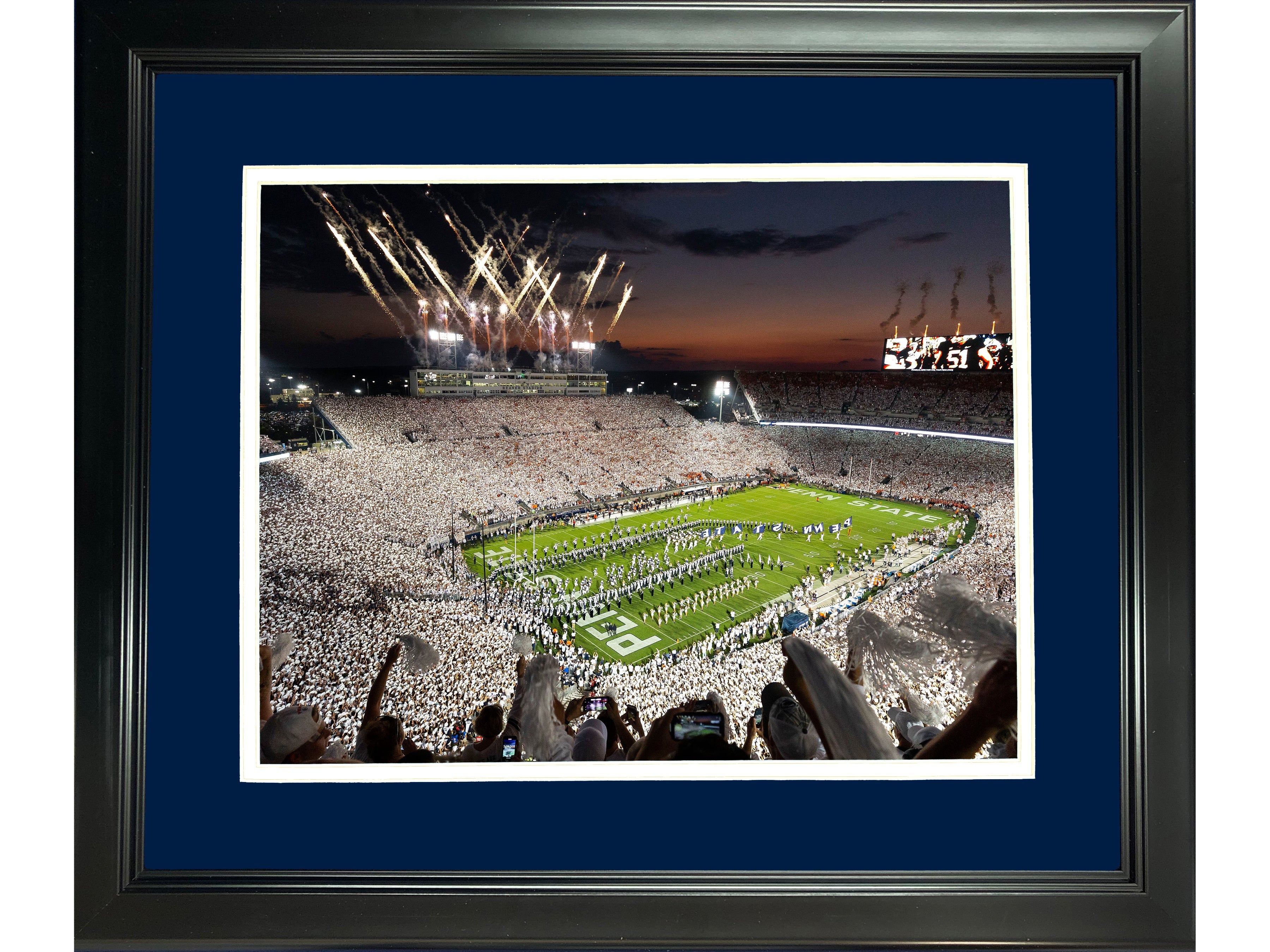 Framed Beaver Stadium (Happy Valley) Penn State 11"x14" NCAA Football Photo Professionally Matted