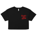 Punk's Not Dead Embroidered Crop Top