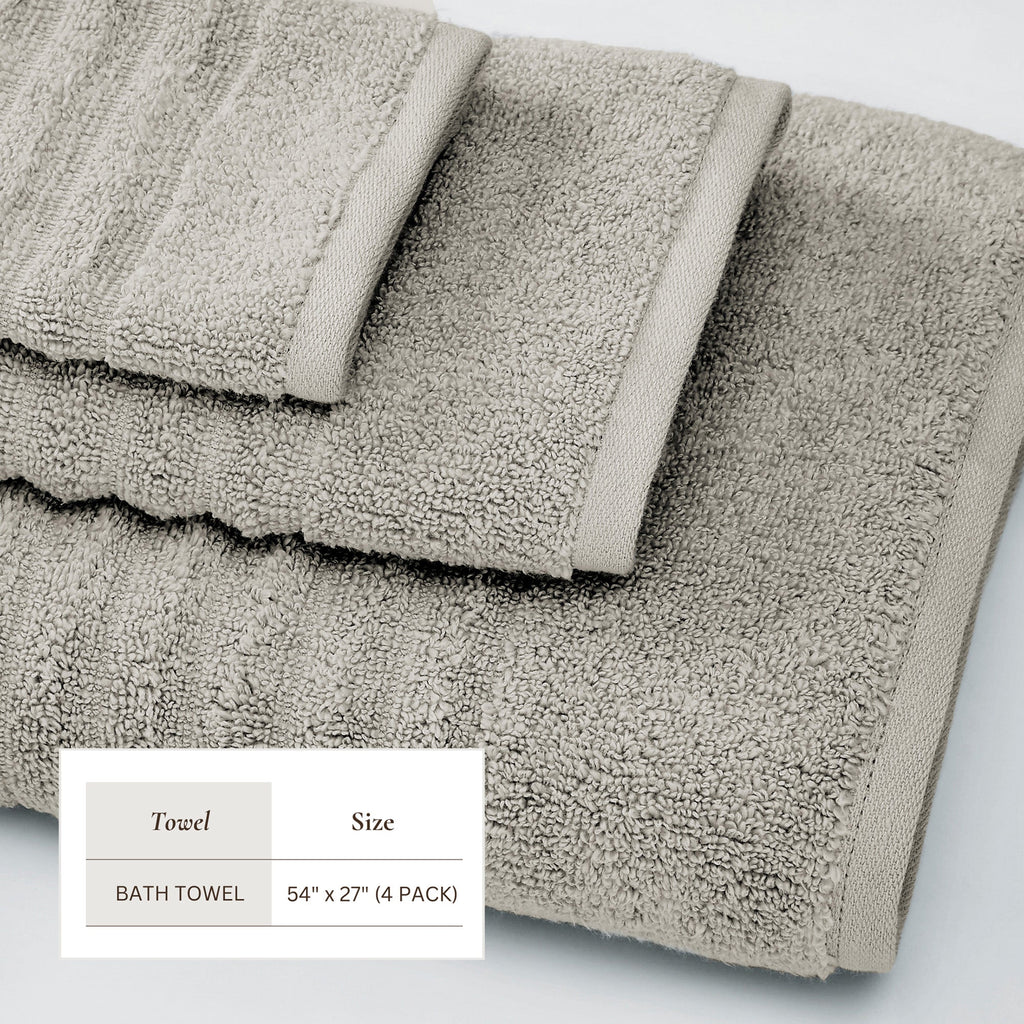 Luxury Combed Cotton Bath Towel Set - Karina Collection