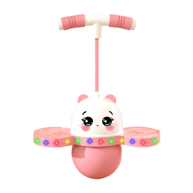 Glowing Panda Bouncing Ball for Kids' Balance Play