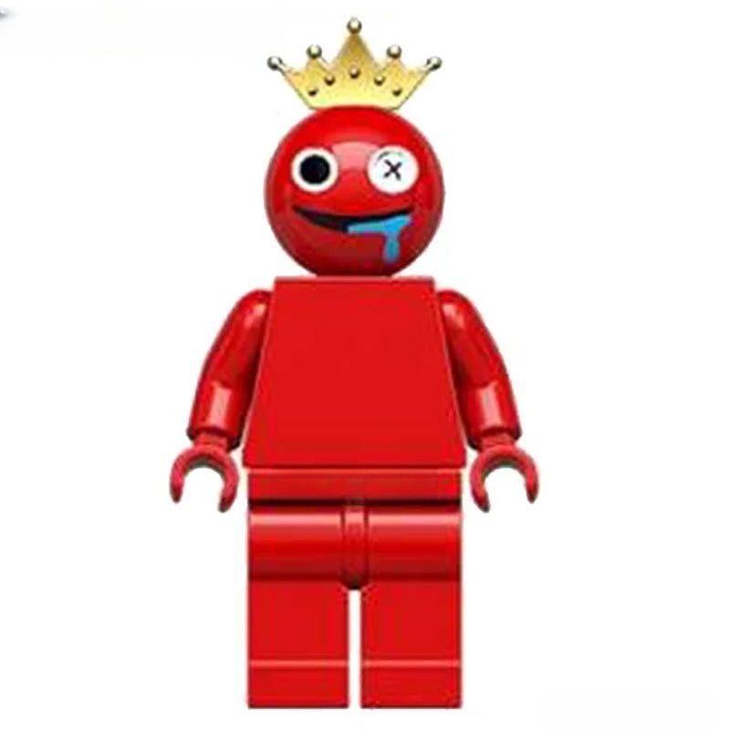 Rainbow Friends Red Lego Minifigures Custom  Toys