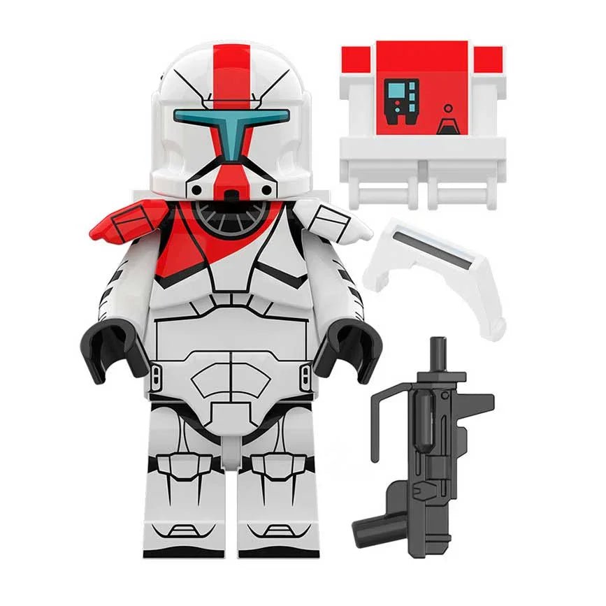 Red Clone Commando Star Wars Minifigure Toy