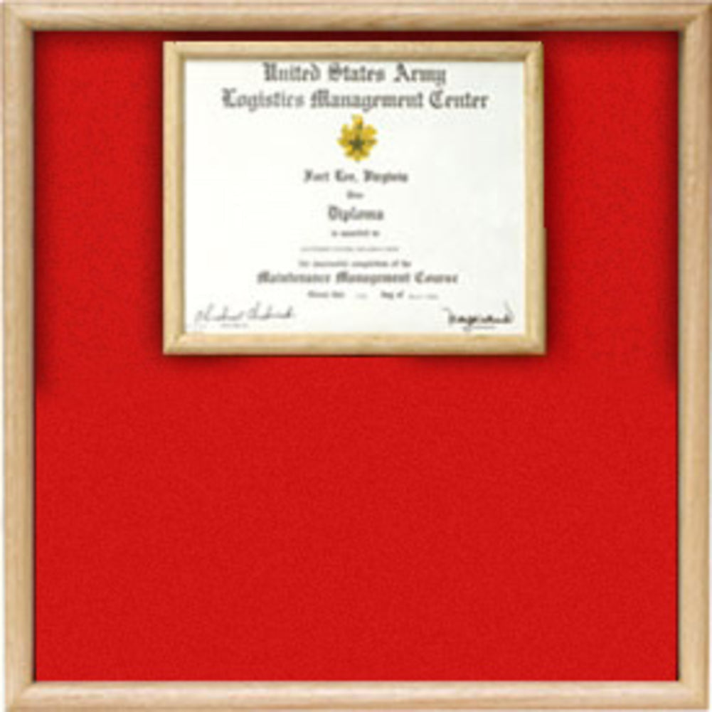 US Marine Corp Certificate Display Case.