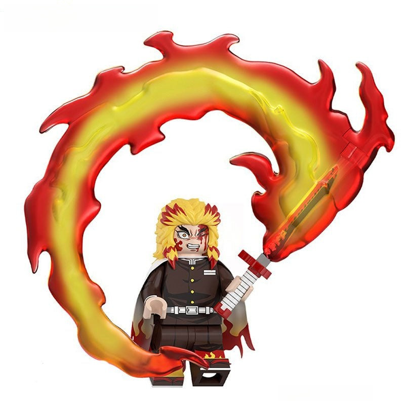 Rengoku Kyoujurou Demon Slayer Anime Minifigure Toy 2