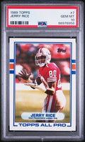 Graded 1989 Topps Jerry Rice #7 Football Card PSA 10 Gem Mint
