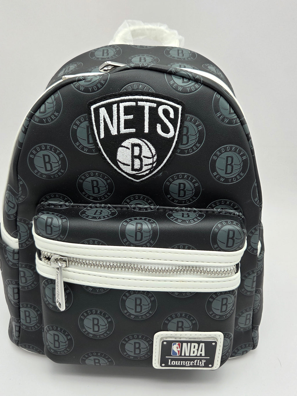 NBA Brooklyn Nets Logo Mini Backpack Loungefly