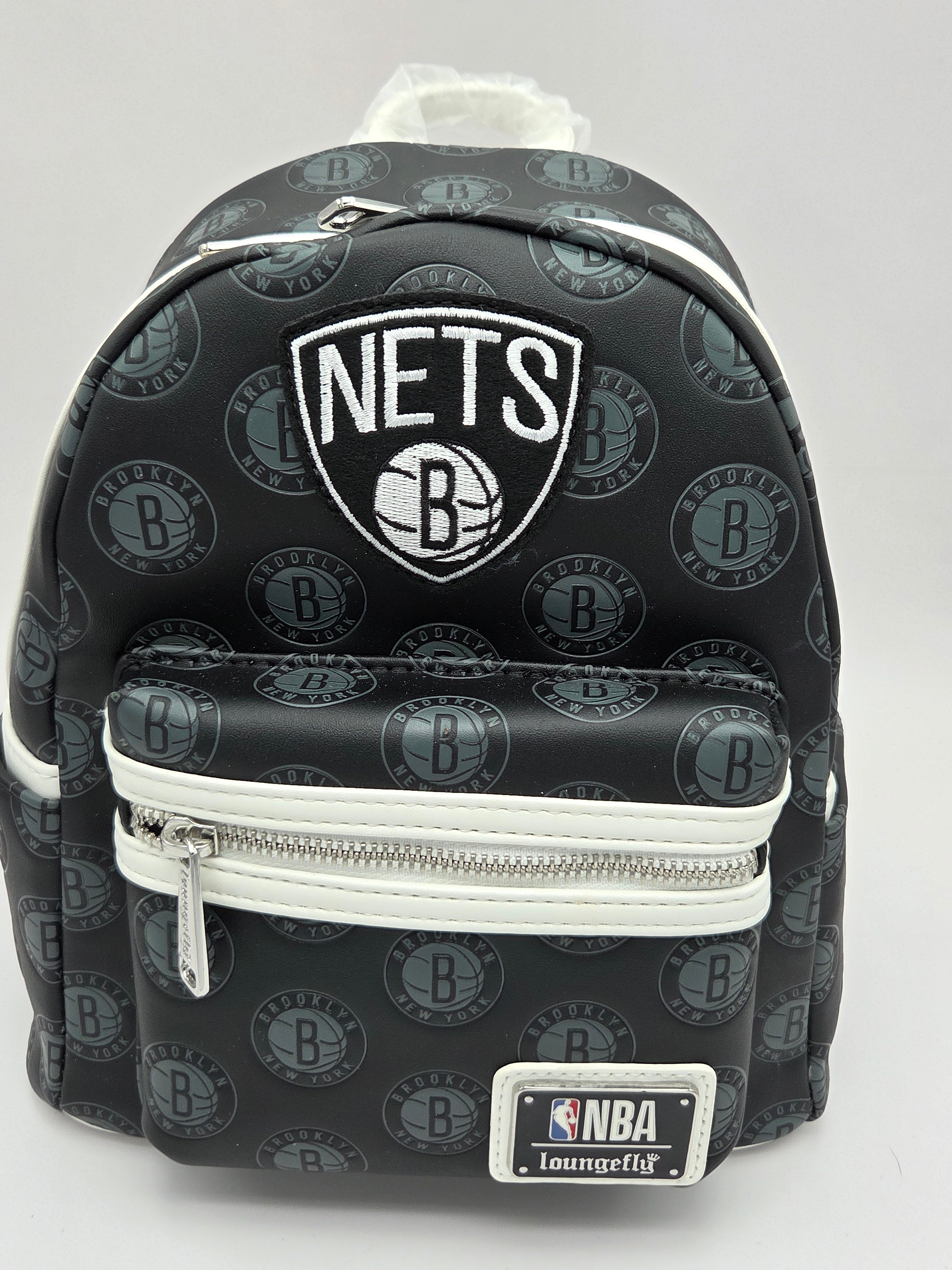 NBA Brooklyn Nets Logo Mini Backpack Loungefly
