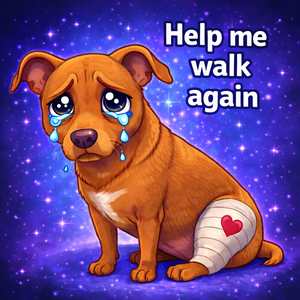 Stickers to Support Roxy's Leg