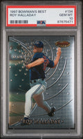 Graded 1997 Topps Bowmans Best Roy Halladay #134 Rookie RC Baseball Card PSA 10 Gem Mint