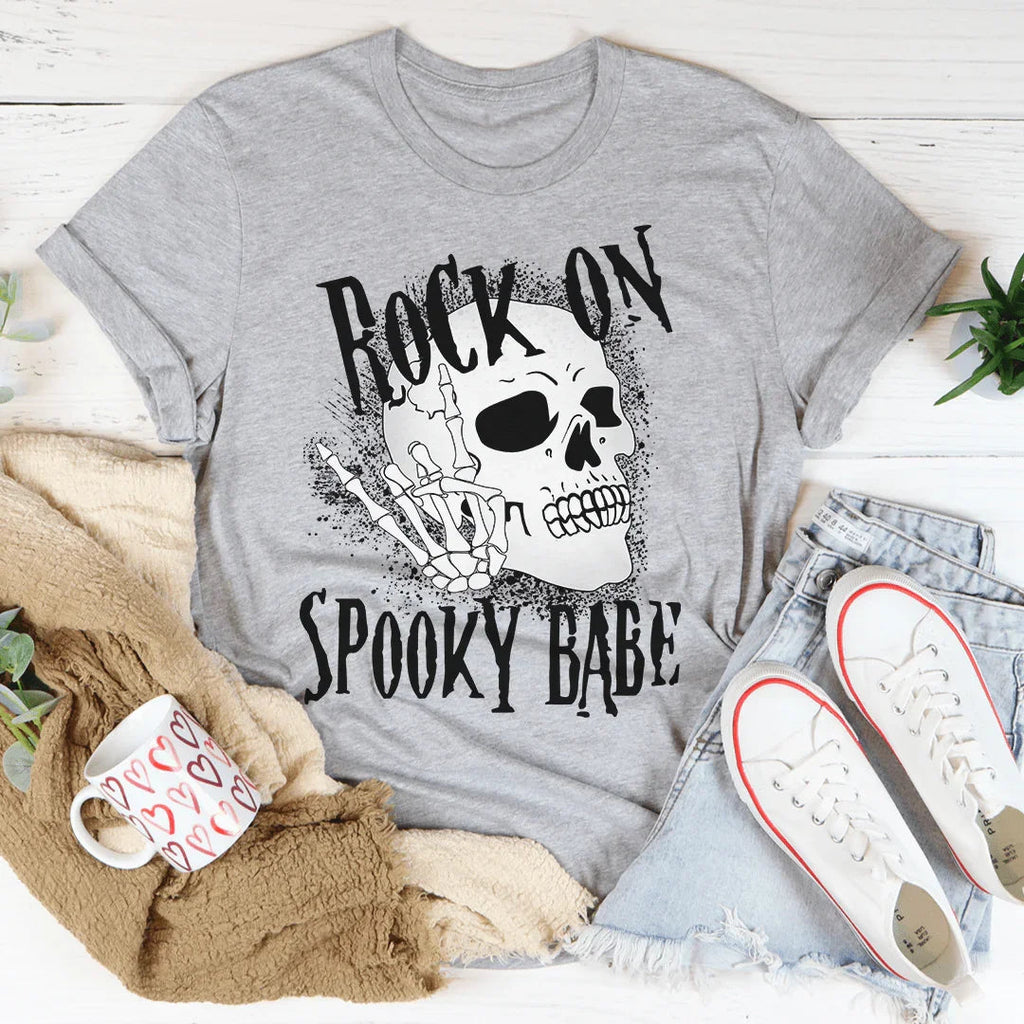 Rock On Spooky Babe Tee