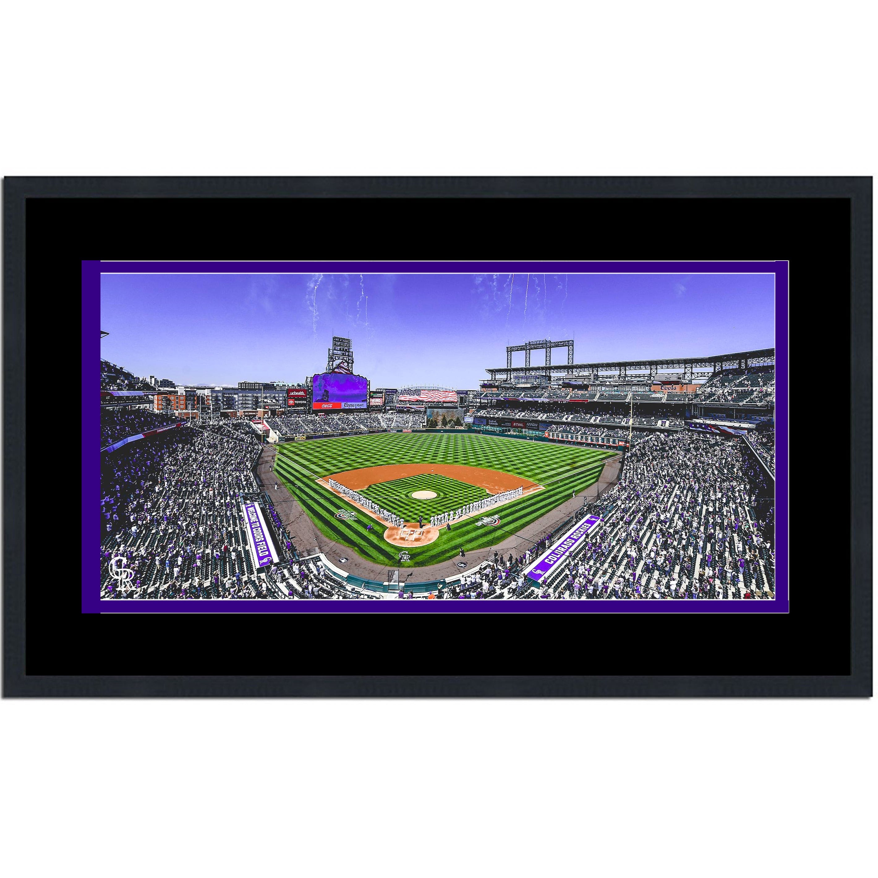 Framed Coors Field Colorado Rockies MLB 16x24 Baseball Photo Professionally Matted