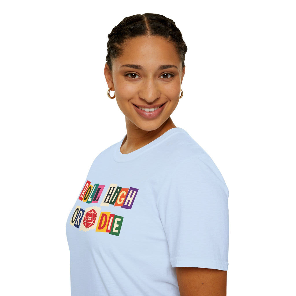 Roll High or Die Ransom Note T-Shirt