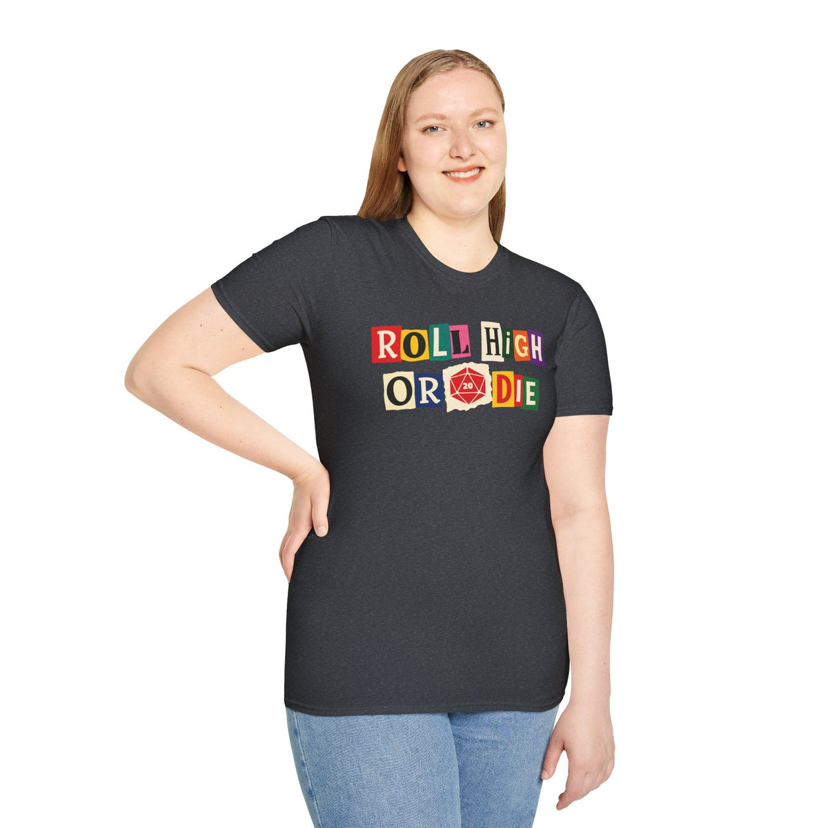 Roll High or Die Ransom Note T-Shirt