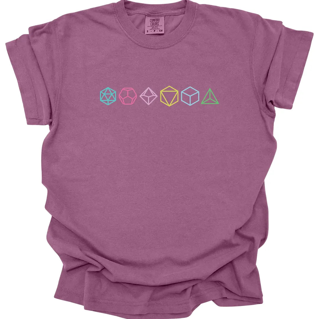 Row of Dice T-Shirt - Comfort Colors