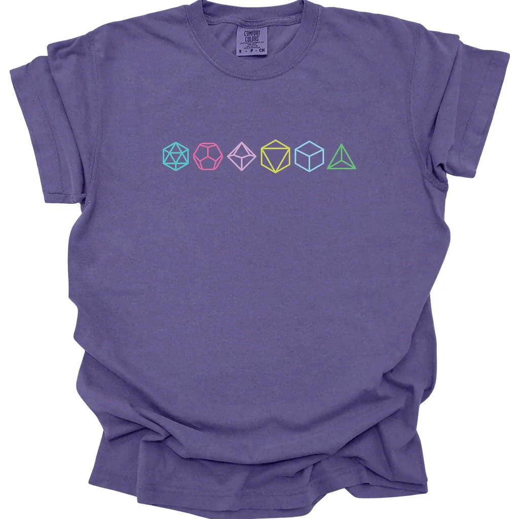 Row of Dice T-Shirt - Comfort Colors