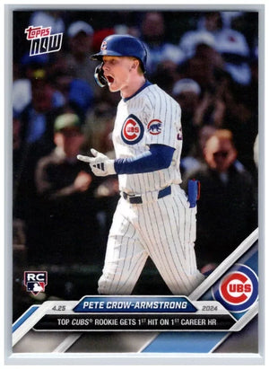 2024 Topps Now Pete Crow-Armstrong #118 Rookie RC Baseball Card