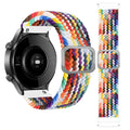 MVSSAT Braided Magnetic Buckle Watch Band 22mm Rainbow
