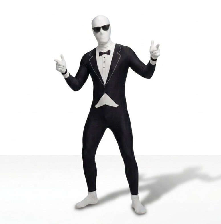 Tuxedo 2nd Skin Suit Adult Costume