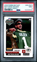 Graded 2025 Panini Instant Matthew Golden #NFLDN12 NFL Draft Night Rookie RC Football Card PSA 9 Mint