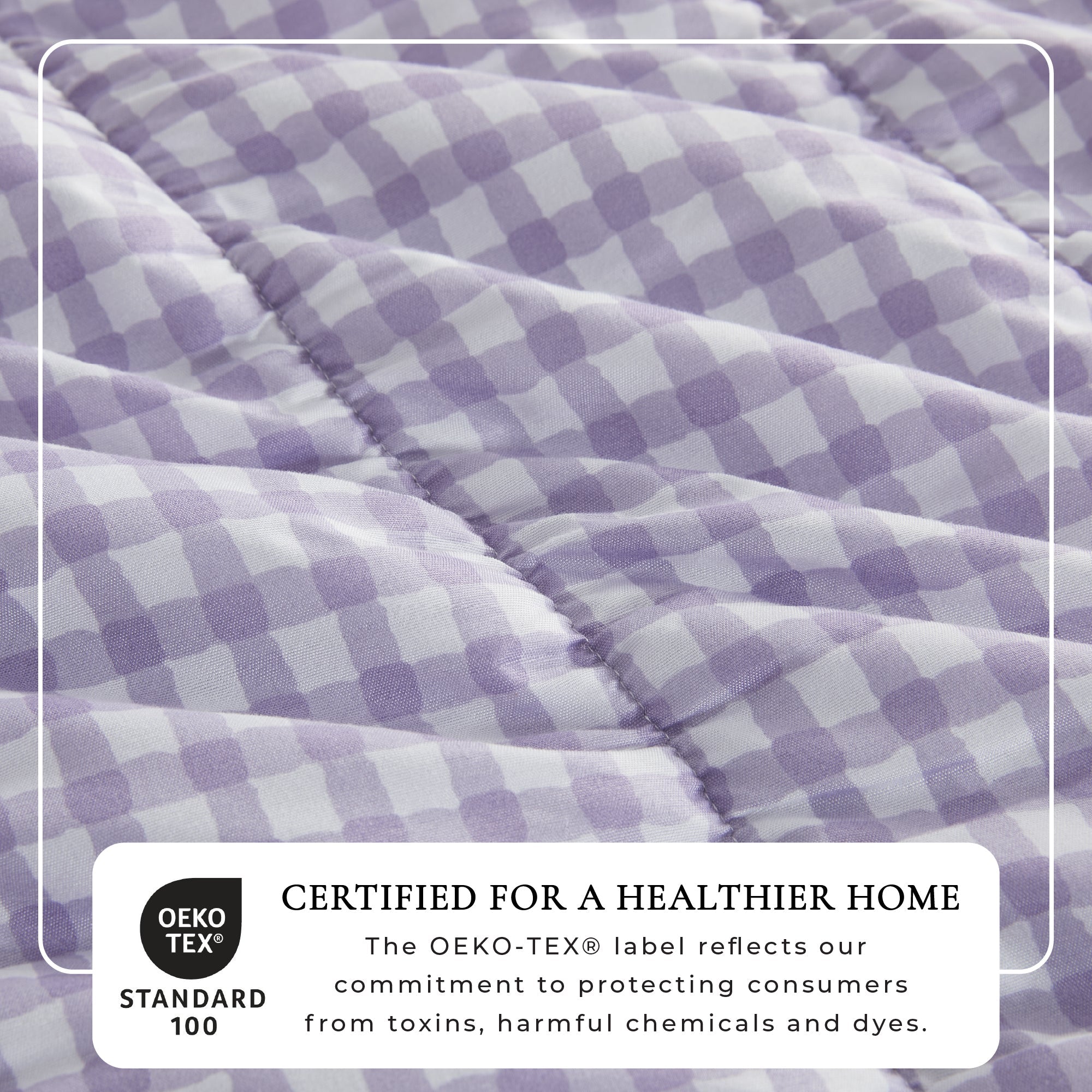Gingham Printed Quilt Set - Gingham Collection