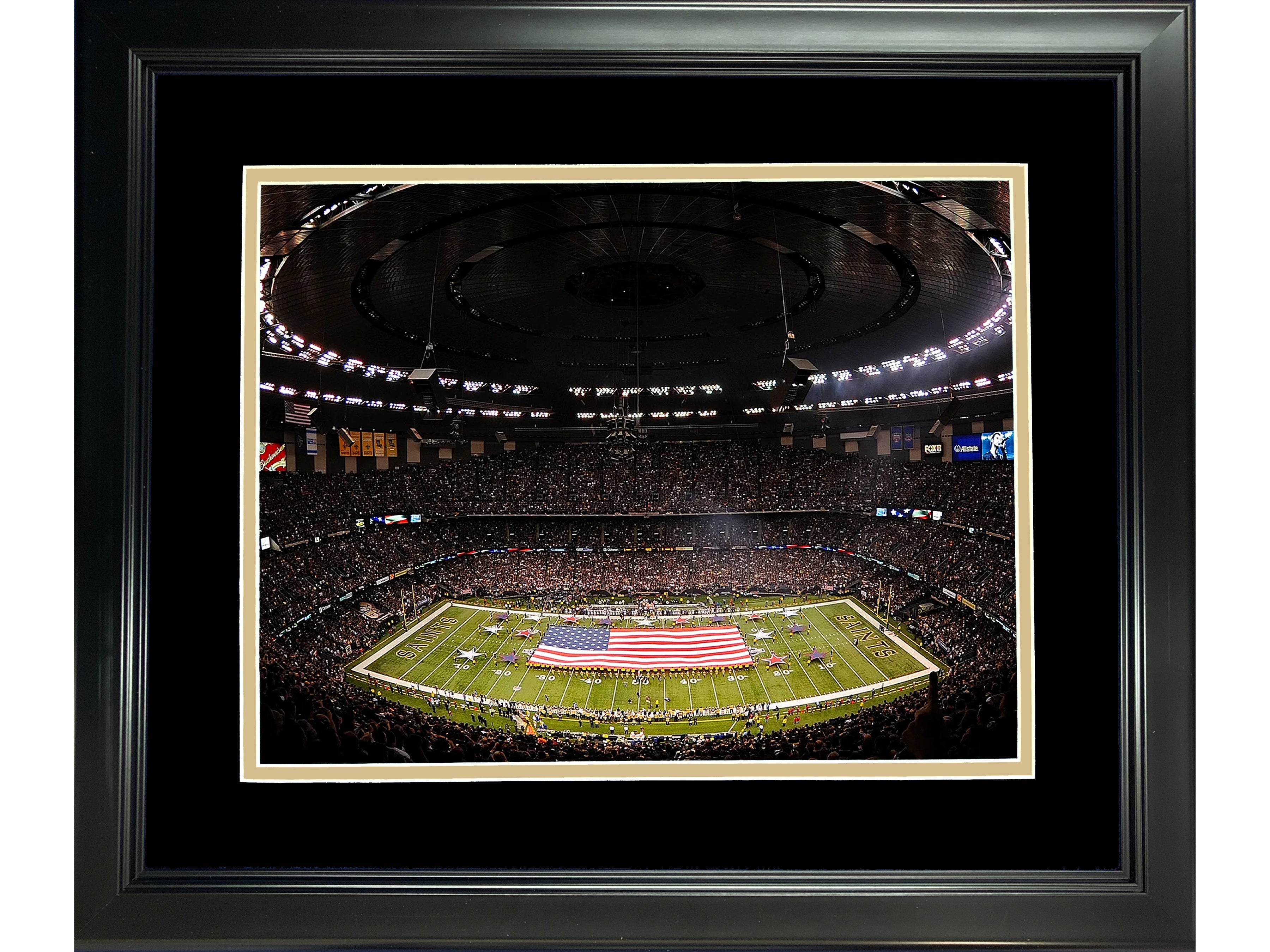 Framed Caesars Superdome New Orleans Saints 11"x14" Football Photo Professionally Matted