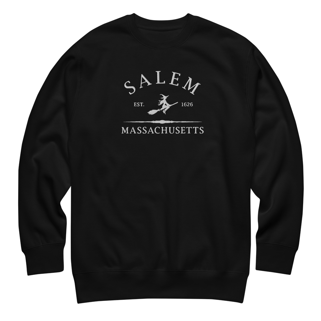 Salem Massachusetts Embroidered Sweatshirt
