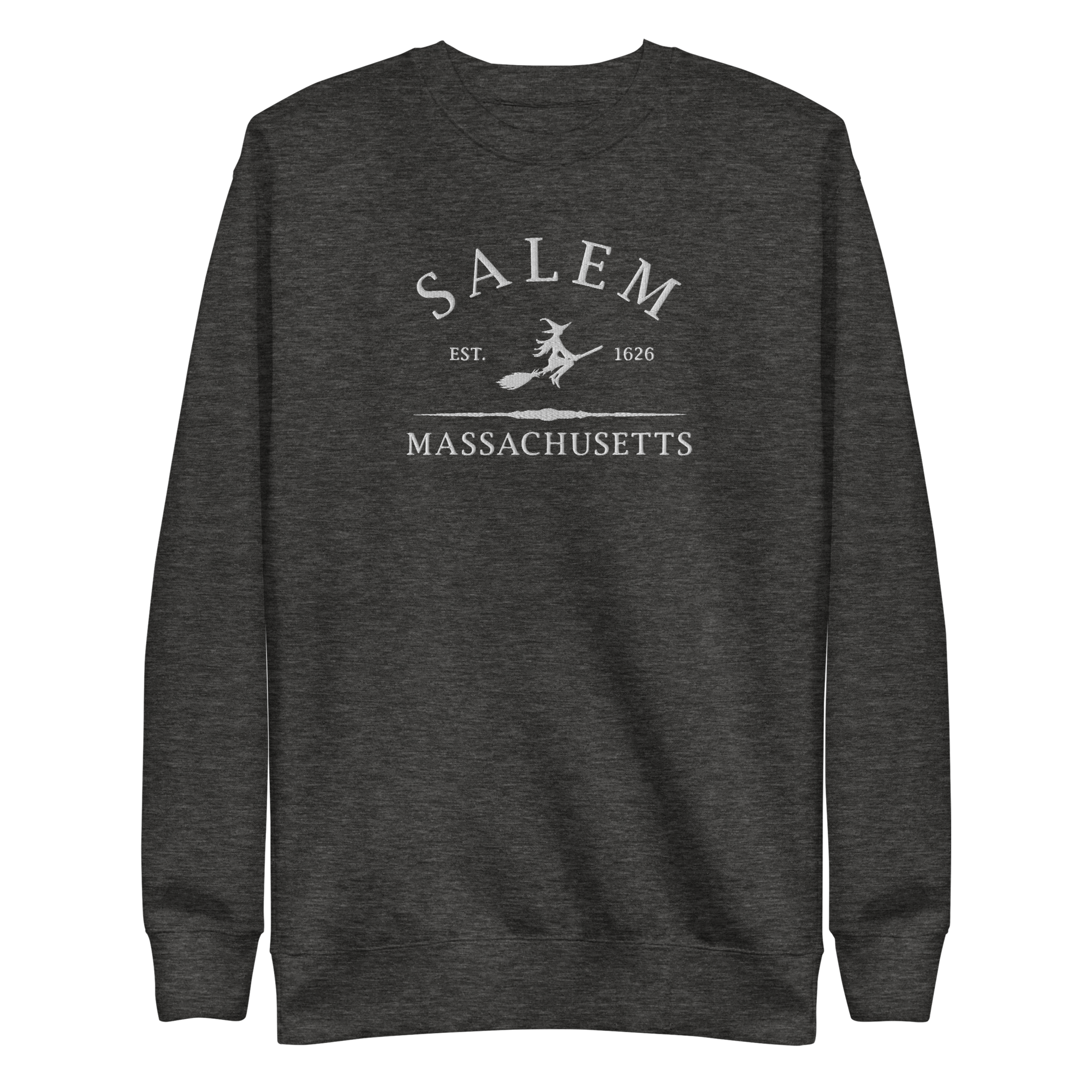 Salem Massachusetts Embroidered Sweatshirt