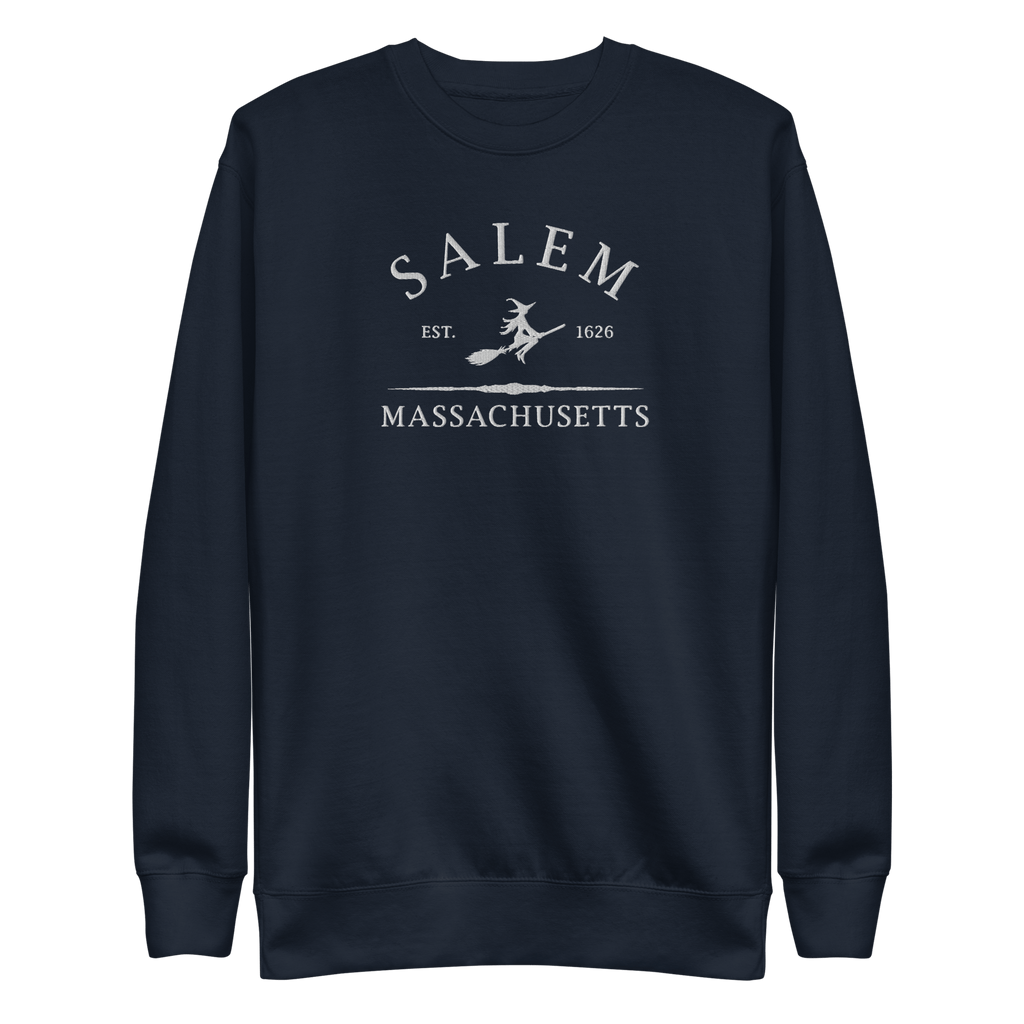 Salem Massachusetts Embroidered Sweatshirt