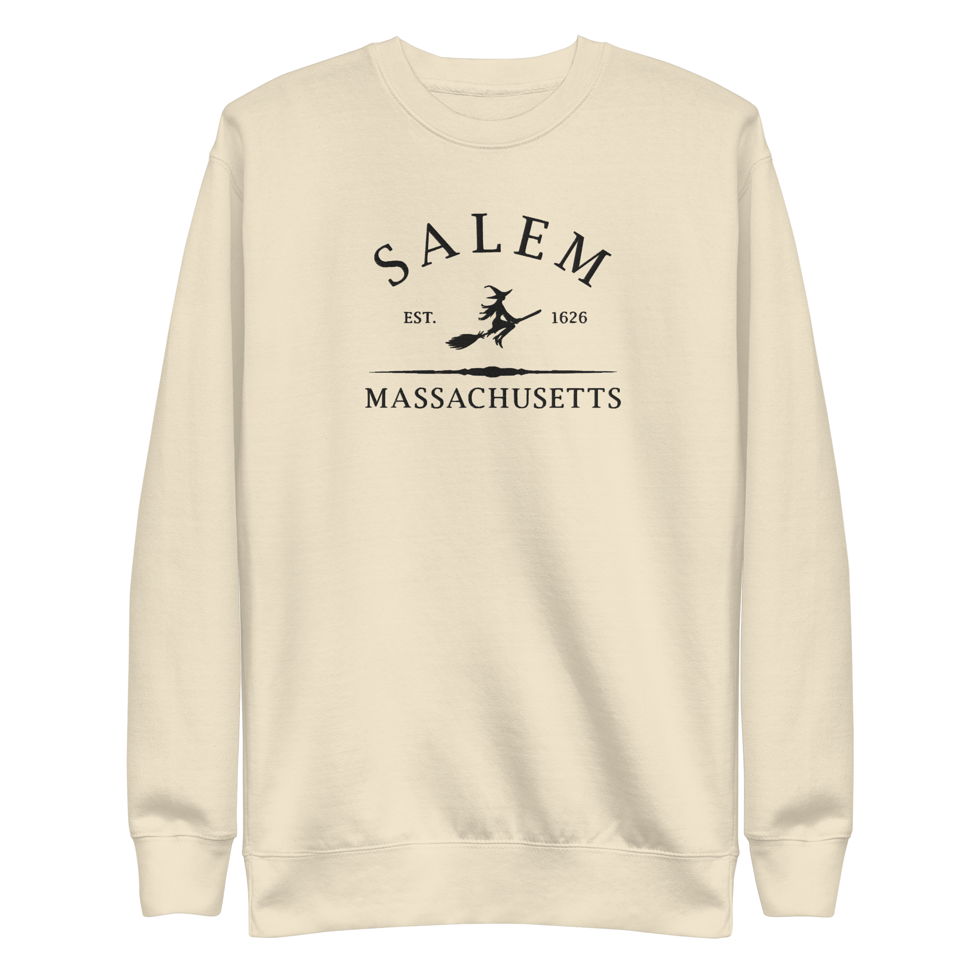 Salem Massachusetts Embroidered Sweatshirt